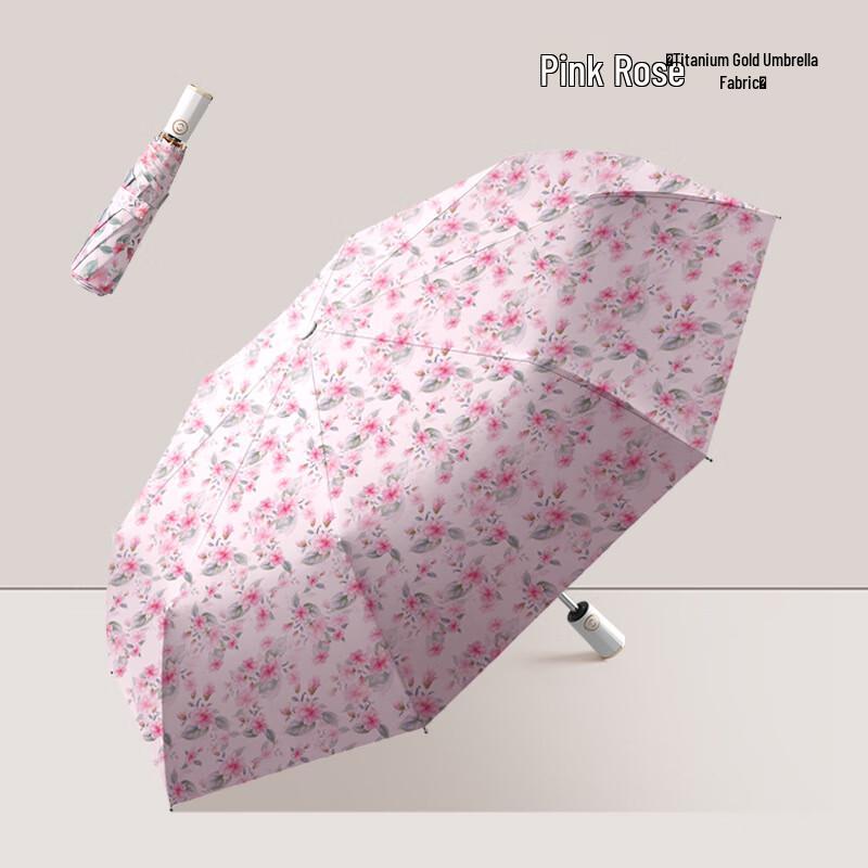 Cardeno Automatic Floral Folding Umbrella