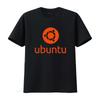 Linux Liebhaber T-Shirt Orange Ubuntu Slogan Und Logo Open Source Betriebssystem T-Shirt Vintage Lässig Vielseitig Streetwear Atmungsaktiv