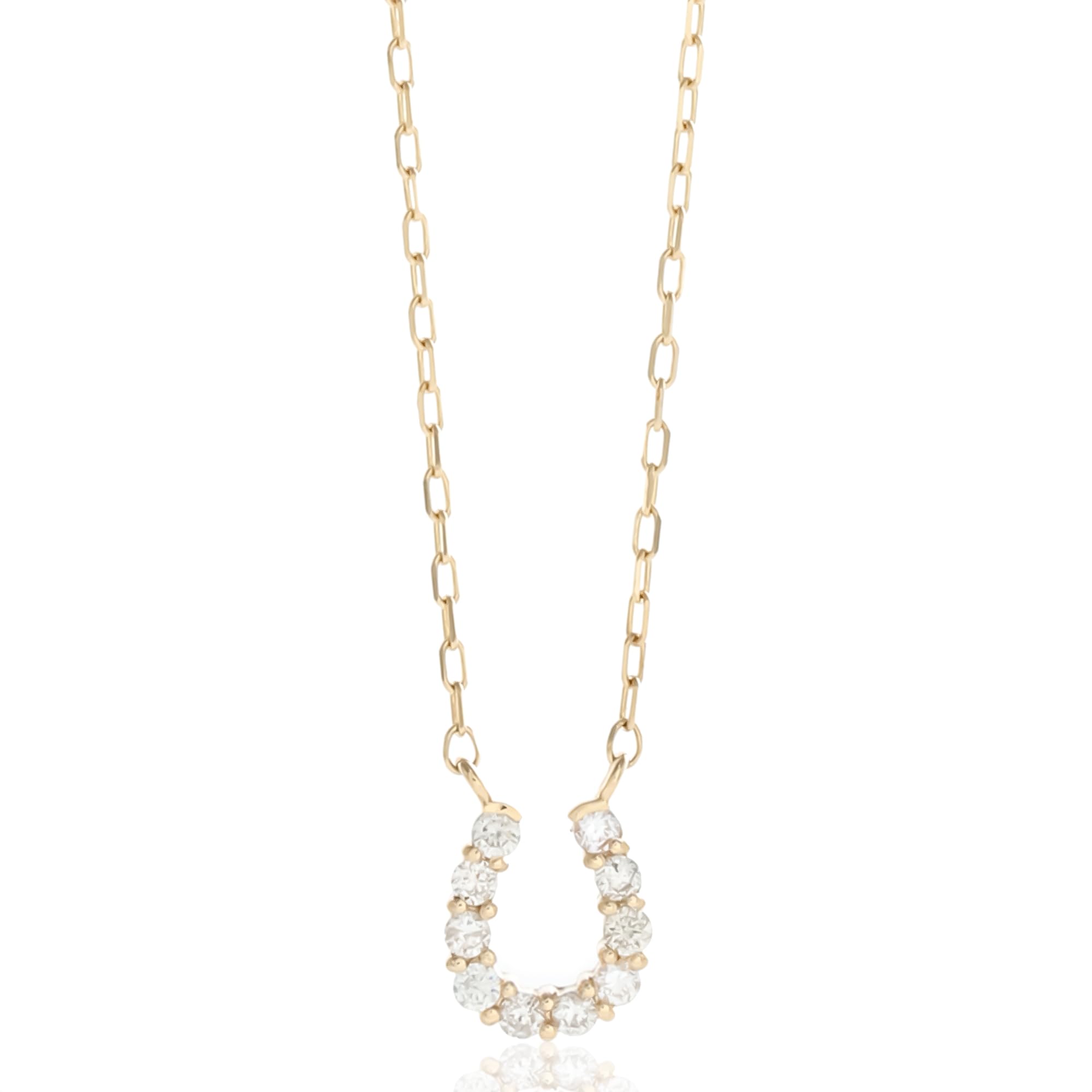 

K10 Yellow Gold Necklace Diamond [Wisp] 0.1ct (FNCWP30015) золотий