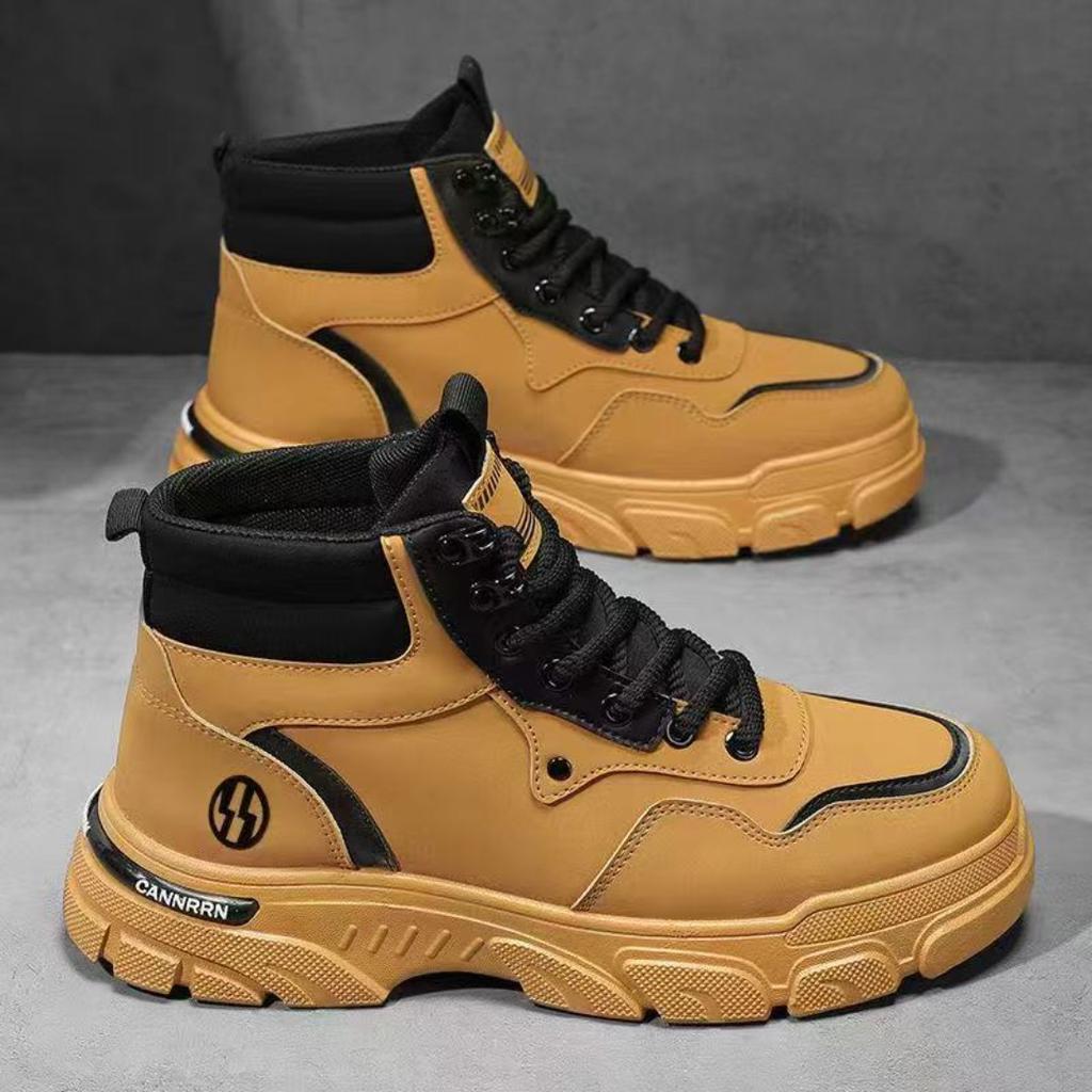 Autumn New Breathable Work Boots for Men, Anti Slip, Wear-resistant, Safety Shoes, Casual and Comfortable Sports Shoes