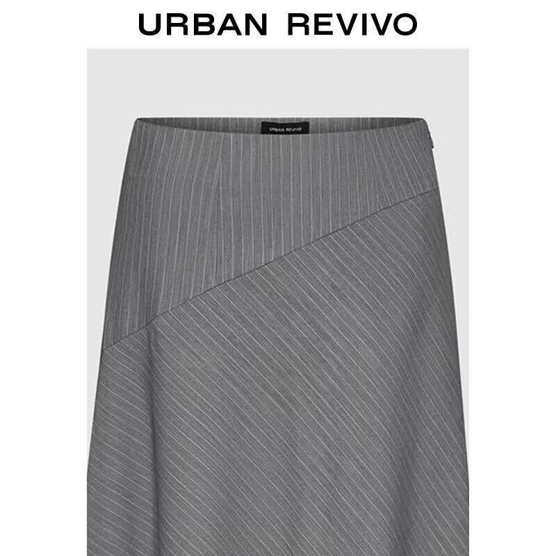 UR Women's Irregular Stripe Midi Skirt