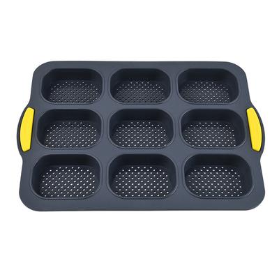 8 Grid Silicone Baguette Baking Tray Non Stick Perforated Pan Cake Baking Mould French Bread Molds
