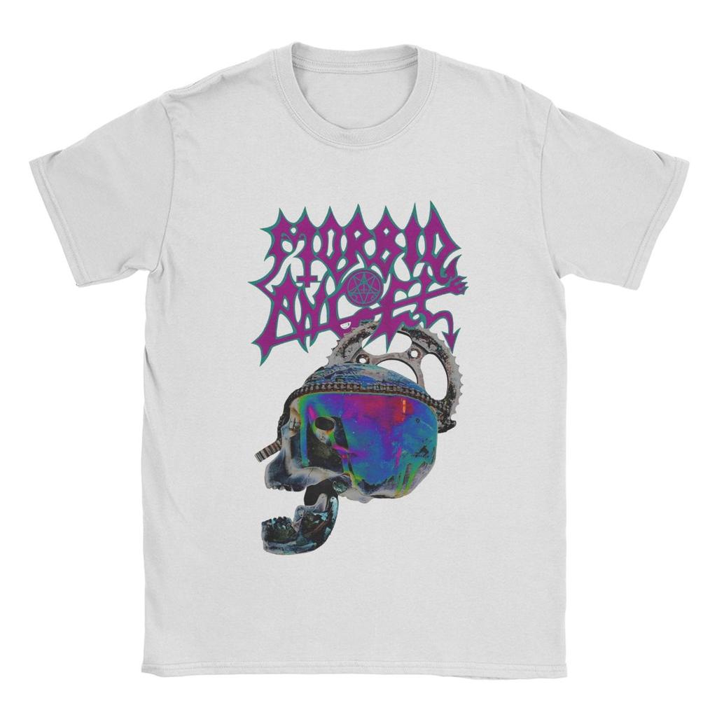 Morbid Angel T-Shirt for Men Band Leisure Cotton Tee Shirt Crewneck Short Sleeve T Shirt Plus Size Clothing