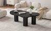 (sku precedente: N625P256509510B) Tavolino da caffè a forma di nuvola irregolare, lunghezza 107 cm, larghezza 66 cm, altezza 40,5 cm, piano in MDF, gambe in PVC e feltri protettivi