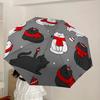 1pc Christmas Cats Automatic Folding Umbrella - Portable Collapsible Design, 8-Rib Iron Frame, Casual Outdoor Accessory yy251215247