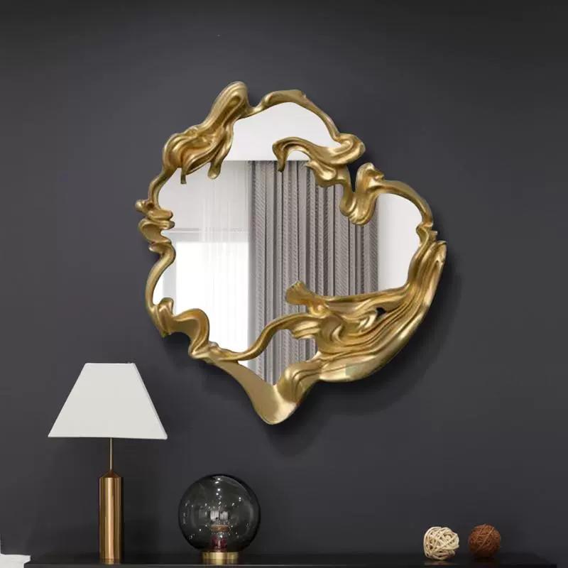 

European style light luxury decorative mirrors bedroom mirror wall mounted bathroom mirror art entrance mirror customization