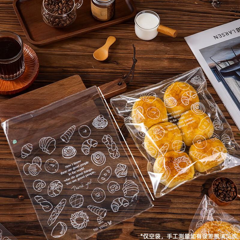 MEIDI Transparente Selbstklebende Bäckertüten