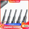 5Pcs Magnetic Nut Driver Hex Head 1/4 5/16 3/8 7/16 1/2 Inch Shank Socket Power Drill Bit Impact Drivers Socket for Power Drills