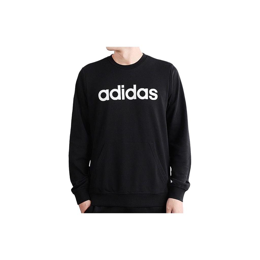 Adidas Neo Side Pockets Logo Sweatshirt Men Tops Black EI4708