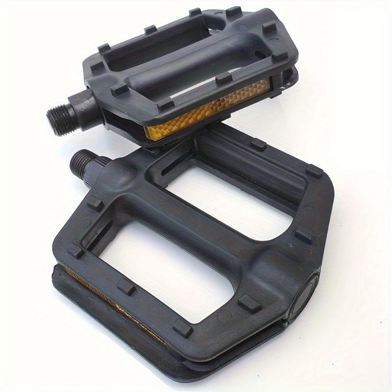 High Durability Plastic Bicycle Pedals - Quick Release, Flat Design Suitable for Mountain Bikes and Cycling Equipment