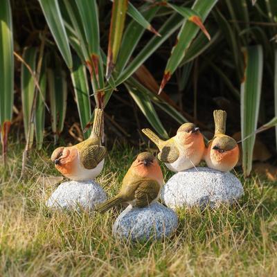 Bird Statue for Garden Decorations Garden Sculptures  Statues Animal Bird Figurine Home Shelf Decor Accent,Bird Ornament