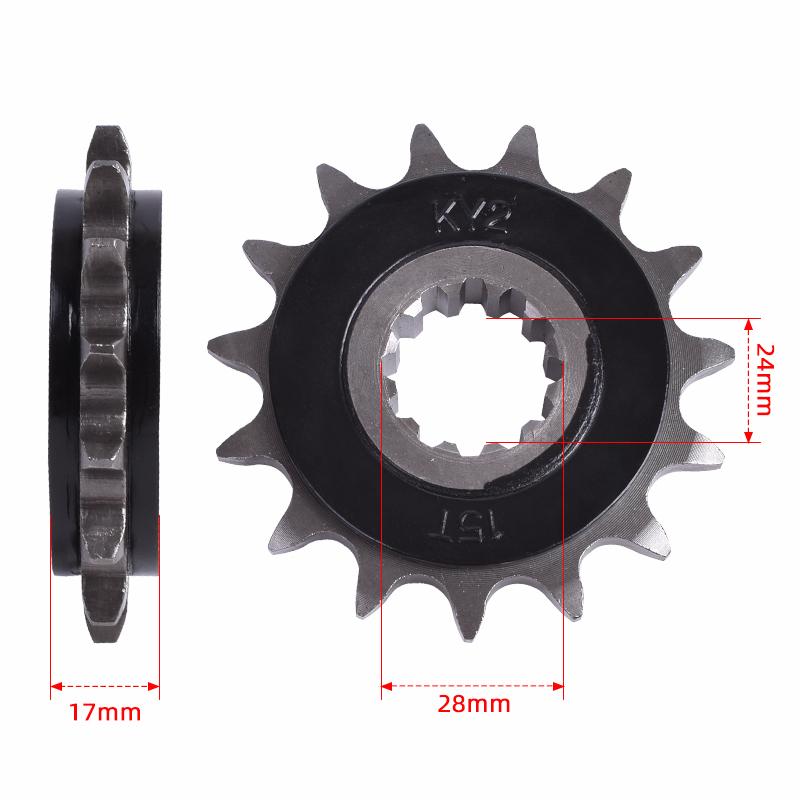 525-15T 42T Motorcycle Front Rear Sprocket For Honda CB600 F S F2 Hornet CBF600 N S Cowl ABS CBR600 F3 SE FV FW CB CBR CBF 600