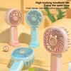 USB Handheld Fan Portable Mini Rechargeable Three Speed Cooling Fan for Outdoor Office Home Personal Summer Use