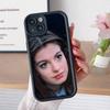 Anne Hathaway Mobile Phone Case for iPhone 17 16 15 14 13 12 11 Air Pro Max Plus Thicken TPU Colorful Cover Luxury Pretty Cover
