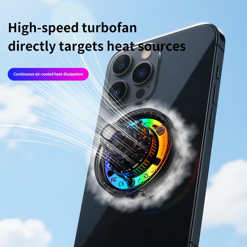Car 25W Magnetic Wireless Charger Air Cooling RGB Light  Phone Holder For Magsafe iPhone 17 16 15 14 13 12 Fast Charging Station