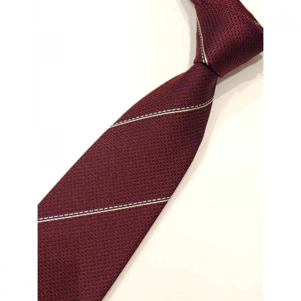 Daks Silk Blend Regimental Wine Tie Dmg1acf1239r1