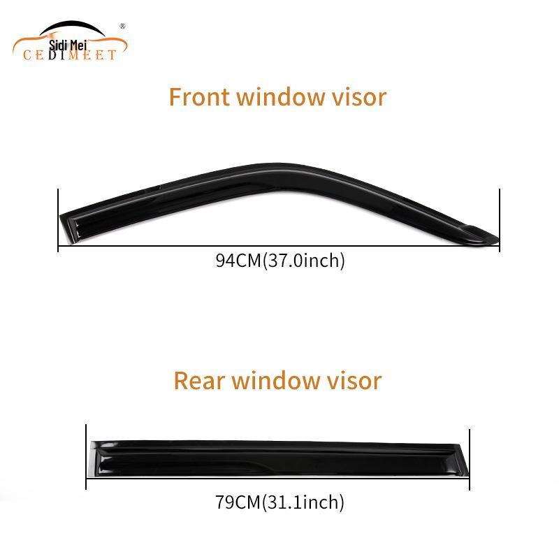 MONTERO 98-02 Acrylic Rain Guards - Car Window Visors & Deflectors