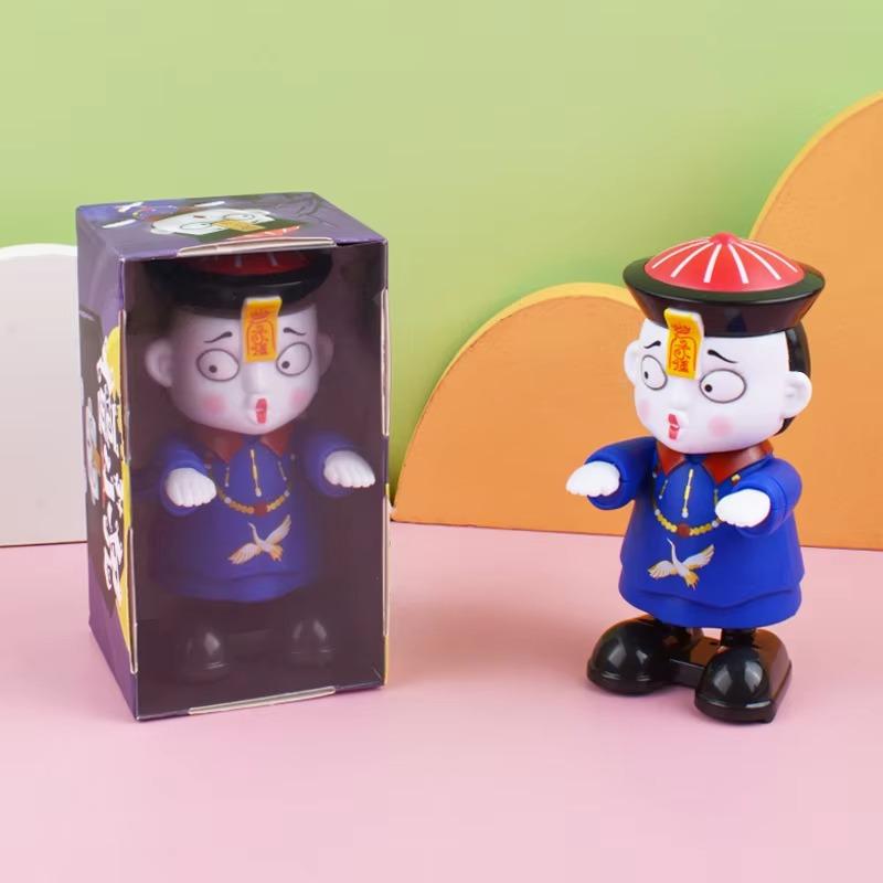 

Заводная игрушка 1 шт. зомби хеллоуин жуткий детский прыгающий цепной Игрушка без батареек веселый бег синий