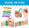 100x Wristbands for Events ID Bands Paper Bracelet Adhesive Wristbands Wrist Bands for Music Festivals Events Bars Clubs Party
