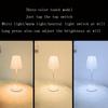 Minimally Pleated Decorative Desk Lamp with Touch Charging Three Color LED Lights for Bedroom and Living Room Decoration