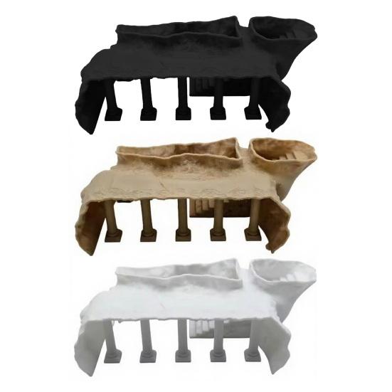 Roman Column Aquarium Tunnel Under Gravel Cave Tunnel Fish Tank Decoration Fish And Shrimp Hideout for Betta Cichlid Kuhli Loach