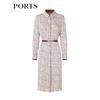 PORTS Women's Silk Blend Belted Shirt Dress LD8D075PPT014