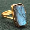 Labradorit Edelstein Handgefertigter Silberschmuck "8.5"