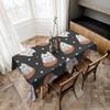 Cute Cartoon (Dinosaur/Cat/Rabbit) Elegant Rectangle Tablecloth - Easy Care For Weddings, Banquets & Formal Events
