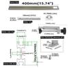 Trimming Machine Guide Rail, 400mm Adjustable Backing Auxiliary Guide Bracket,Aluminum Alloy Milling Groove Engraving Guide Rail