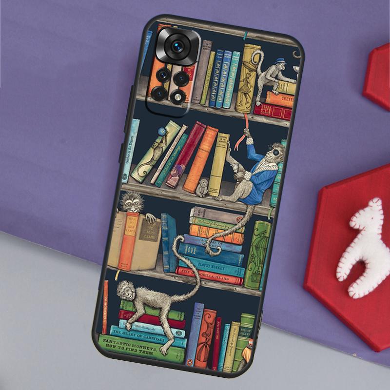 Library In Wonderland Funda For Xiaomi Redmi Note 14 13 12 11 Pro 9 10 9S 10S 11S 12S Redmi 14C 10C 12C 13C Case