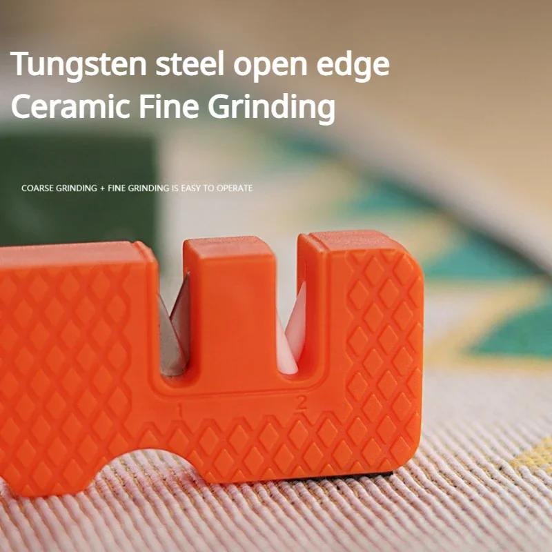 1 Stück Outdoor Camping Tragbarer Multifunktionaler Messerschärfer Camping Multifunktionales Messerschärfwerkzeug Campingausrüstung
