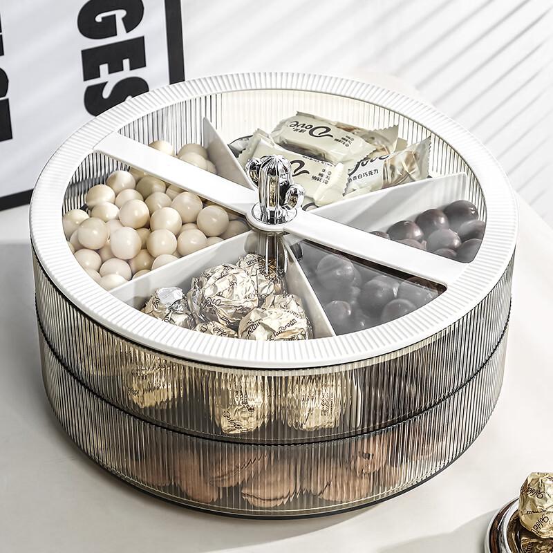 Light Luxury Rotating Double-Layer Snack Server