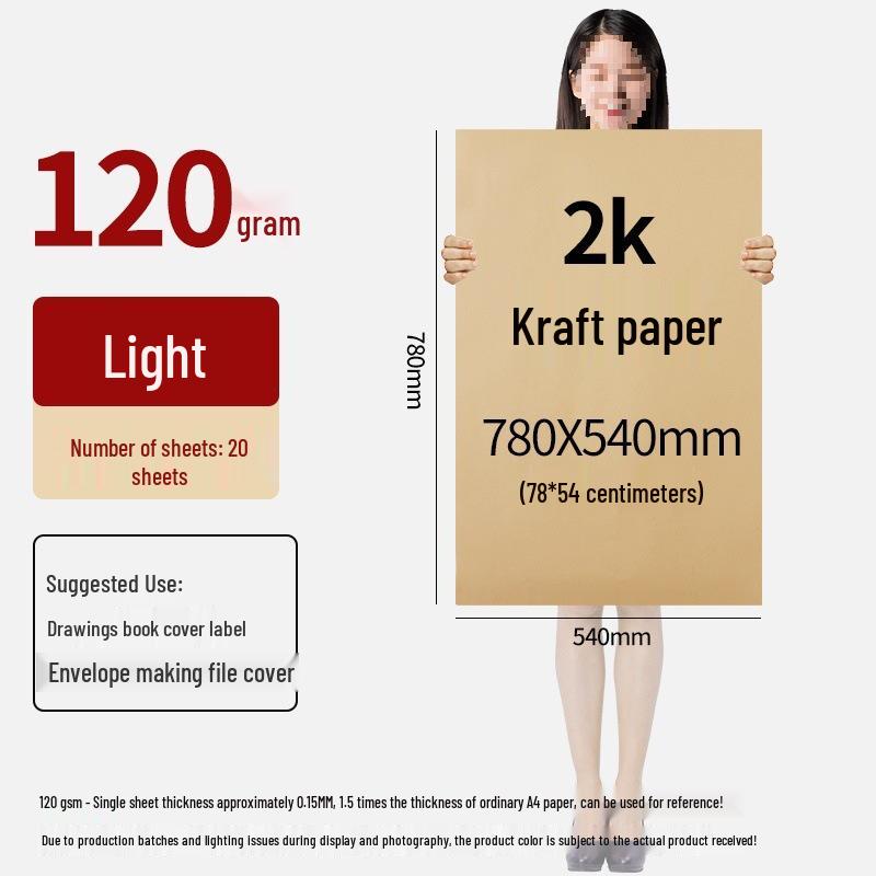 Large Kraft Brown Paper Sheets for Pattern Making, Drafting, and Drawing