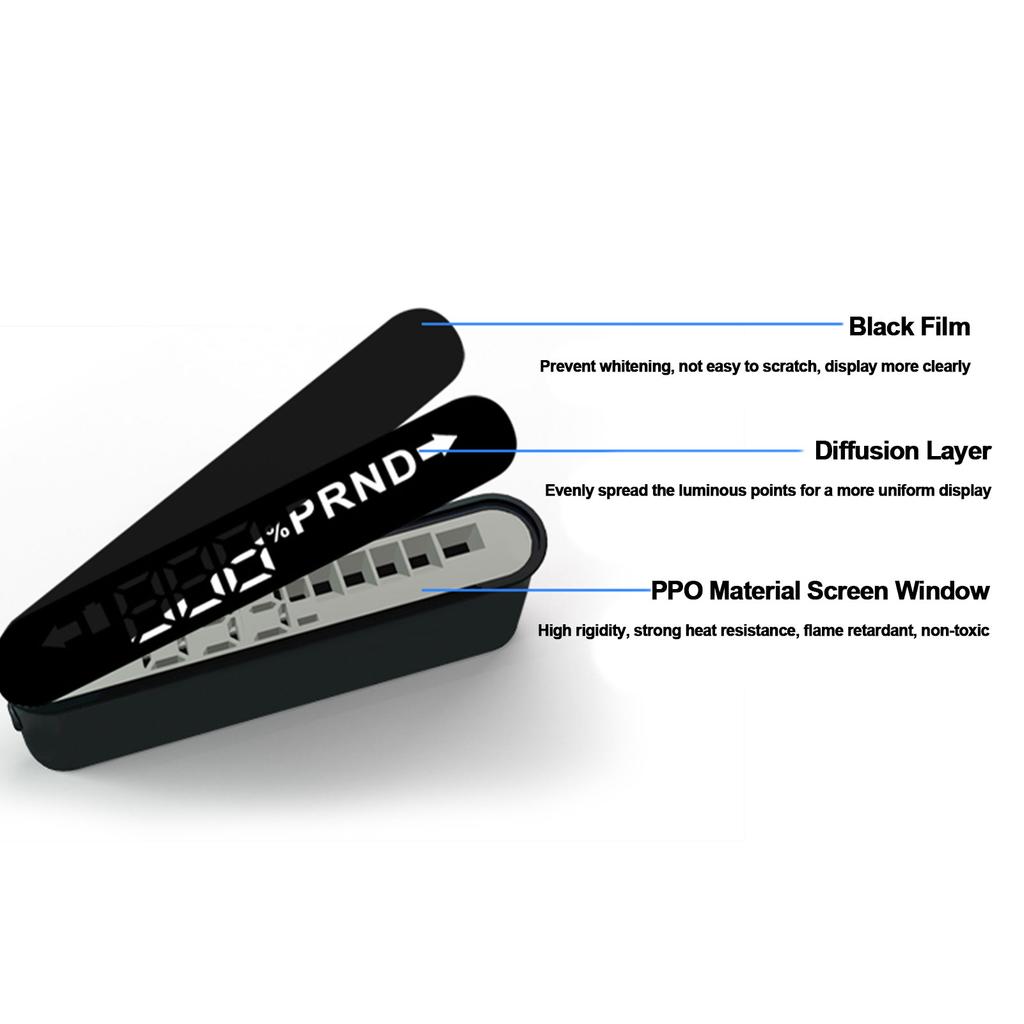 HUD Head Up Display For Tesla Model 3/Model Y Auto Electronics HUD Projector Display Speedometer Car Accessories