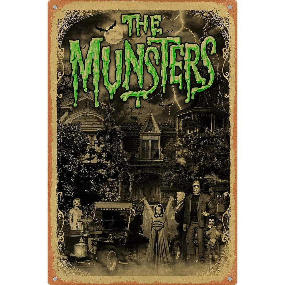 Spooky Metal Sign Haunted House Gothic Decor For Bedroom Vintage Halloween Decorations Witchy Room Decor Goth Room Decor