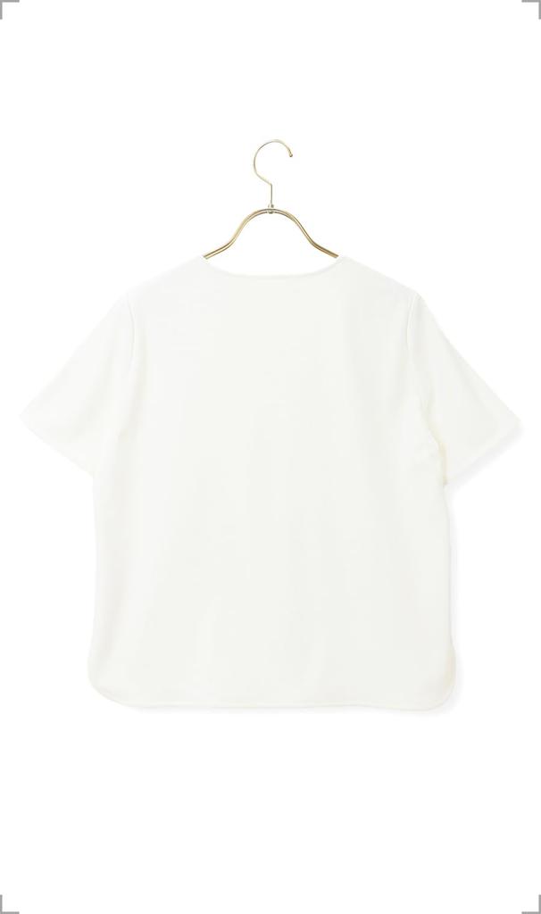 [Aoyama Clothing] [#Amazing] [Optical] Short Sleeve Crew Neck Top