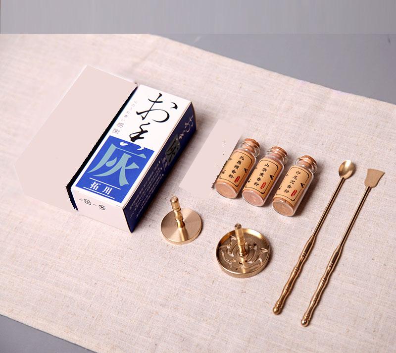 

Набор благовоний из чистой меди Печать для благовоний Песок Сандаловое дерево Агарвуд Порошок Инструменты для нанесения печати Инструменты для начинающих Башня для благовоний