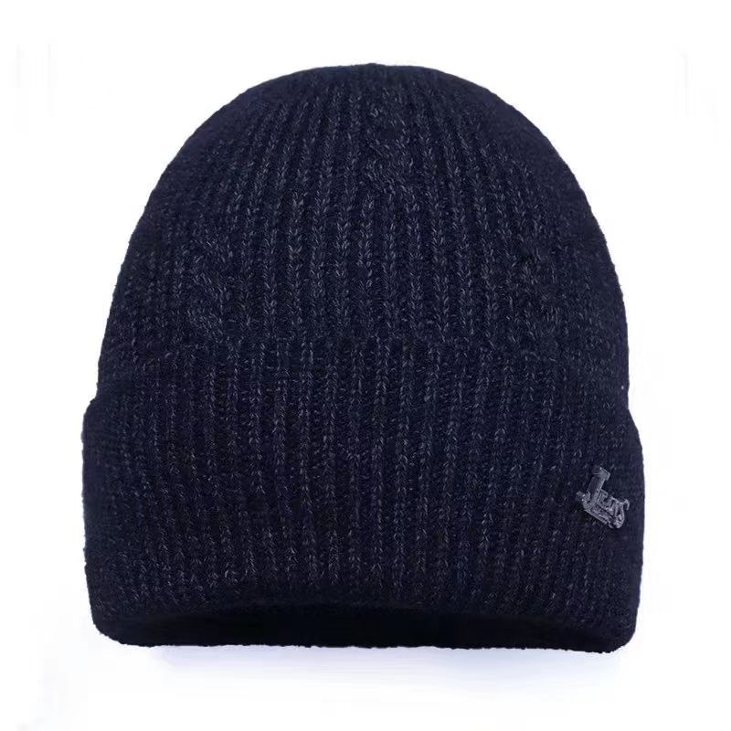 

Зимняя мужская лыжная шапка, теплая и бархатная утолщенная шерстяная шапка для мужчин и женщин на улице, утолщенная теплая шапка, холодная шапка One Size