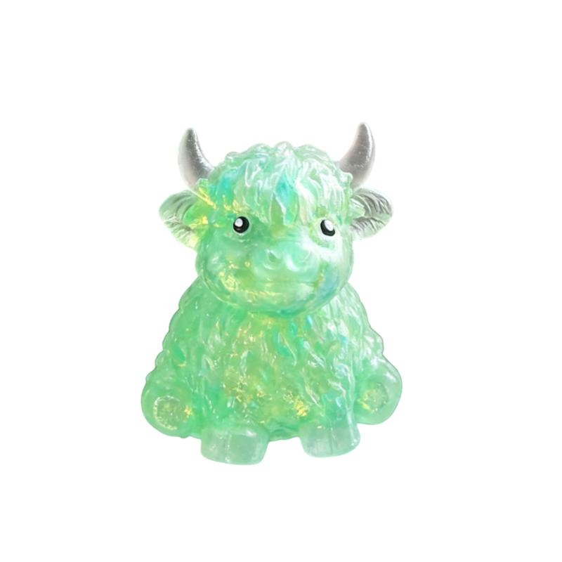 Squishy Maltose Sugar Cow Squeeze Toy Kawaii Cattle Stretchable Slow Rising Fidget Toy For Adults Stress Anxiety Relief Gifts
