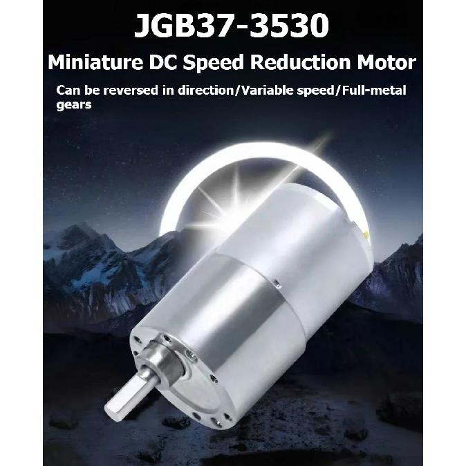 JGB37-3530 Reducing Motor  12V and 24V with Adjustable Power Adapter and Speed Controller
