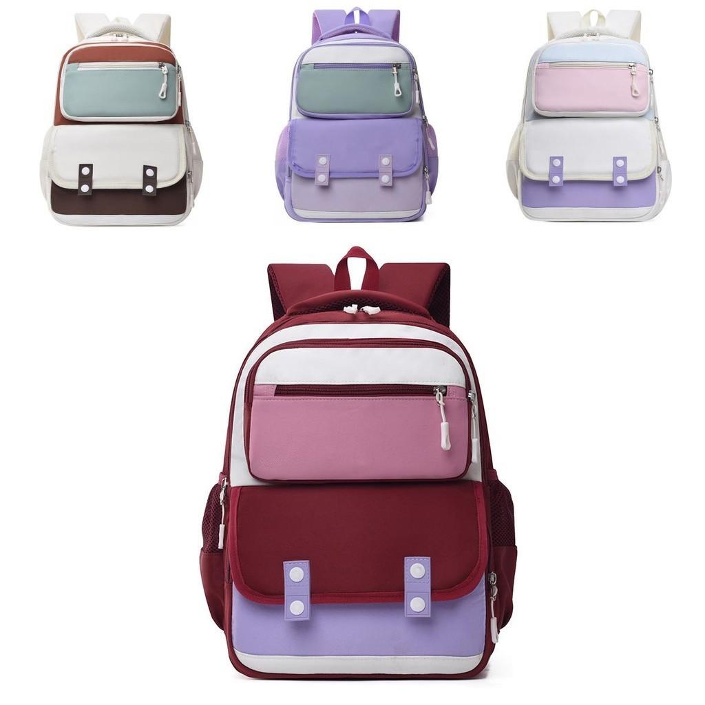 Adorable Unisex Colorful Nylon Cartoon Backpack Ideal For Kindergarten And School