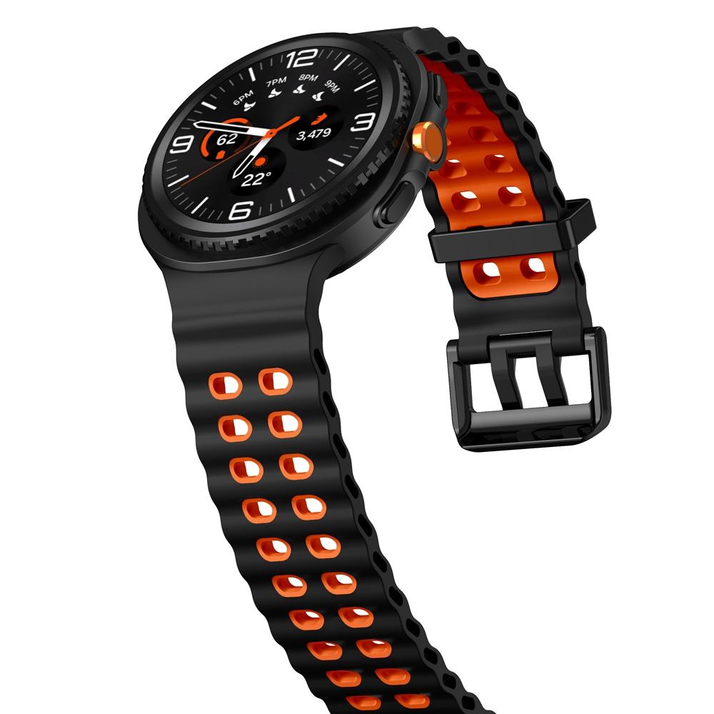Silicone Marine Band For Samsung Galaxy Watch 8 Classic 46mm Sports Strap For Samsung Watch 8 44mm 40mm Bracelet Watchbands