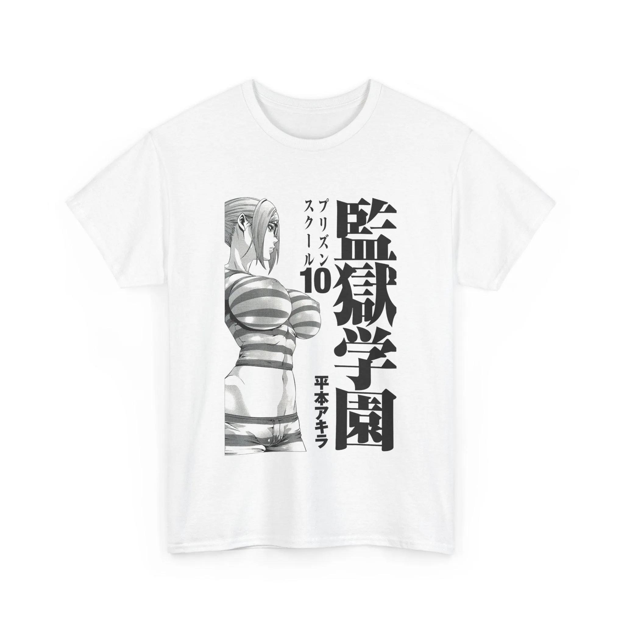 Аниме футболка Hana для Prison School, футболка Мейко заключенного, мужская, женская, летняя, хлопковая, свободная и модная, с коротким рукавом S