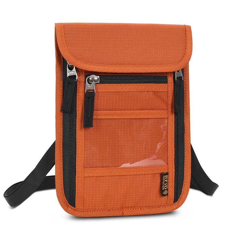 Multi-functional Anti-theft RFID Neck Lanyard: Portable ID & Passport Holder.