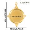 5pcs Geometric Cabochon Base Setting Tray Blank PVD Charm Heart Cross Flower DIY Stainless Steel Pendant For Jewelry Making Bulk