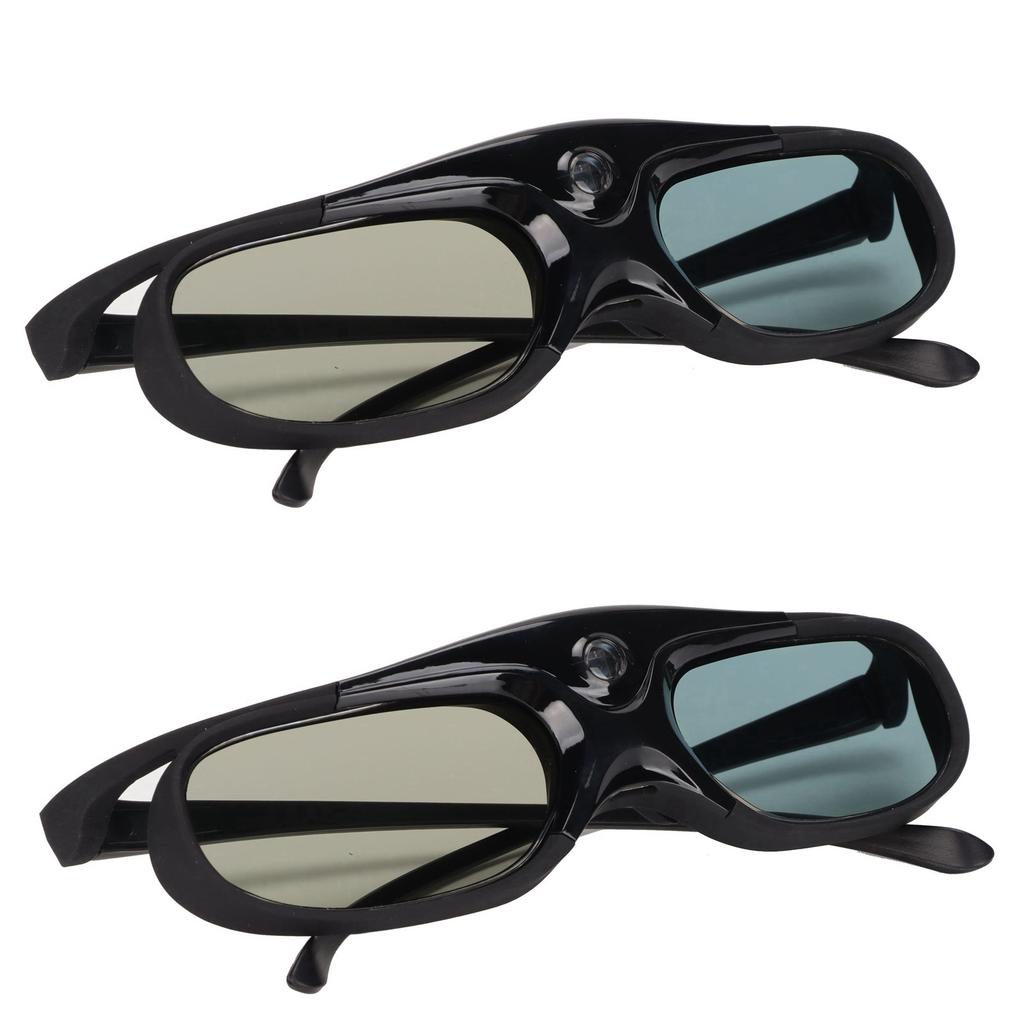 2Pcs 144Hz 3D Active Shutter Glasses DLP LinK LCD Lens 3D Glasses for 3D DLP Orojectors