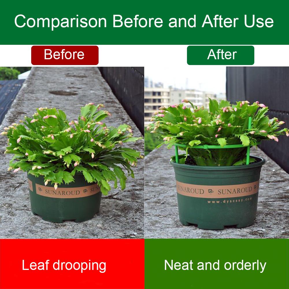 3 Sady Půlkruhových Podpěrných Kůlů pro Rostliny Odnímatelná Upevňovací Tyč pro Bonsaje Odolná Tyč pro Popínavé Rostliny