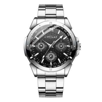 Stainless Steel Waterproof Silver Analog Display Quartz Small Second Decoration Cute Leisure Business Fashion Accessory Birthday Anniversary Christmas