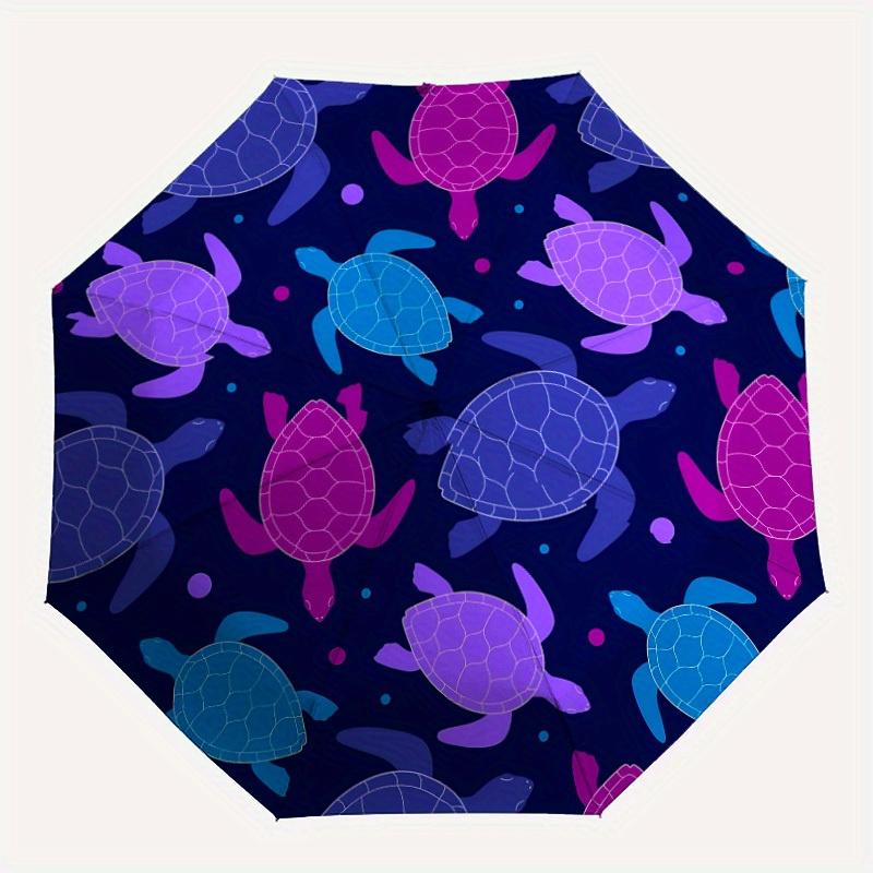 

1pc Turtle Pattern Automatic Open, Sturdy Iron Frame, Compact Folding Design, All-Season Portable Umbrella for Women & Men yy250801039