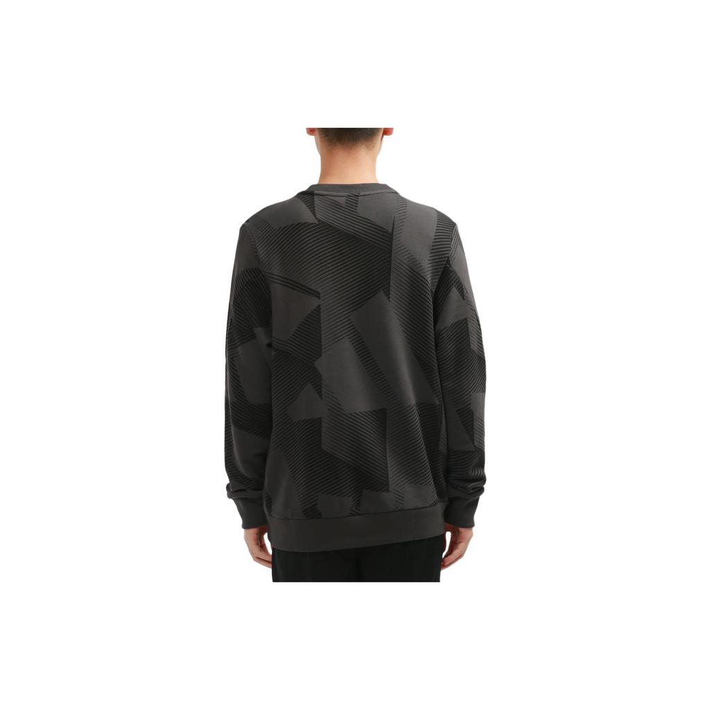 adidas M Si Gfx Felpa Girocollo Stile Sportivo con Stampa Grafica a Righe Uomo Felpa Nera H44192